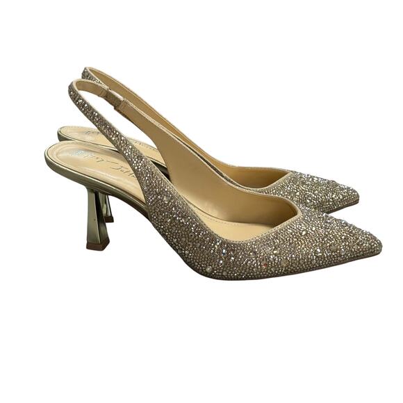 Betsy Johnson Shimmering Clark Pumps Light Gold - Picture 3 of 9